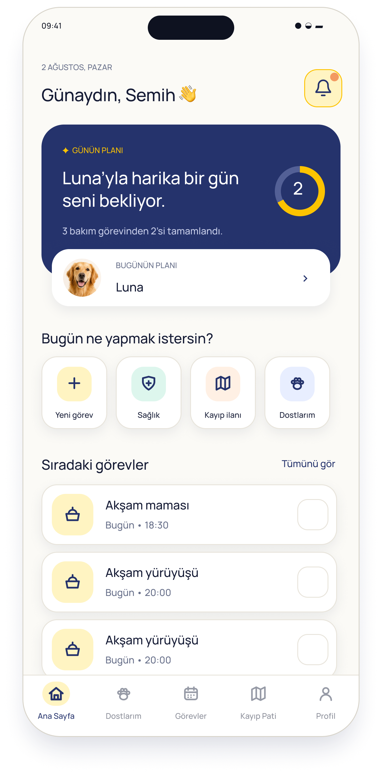 PatiPlan ana sayfa